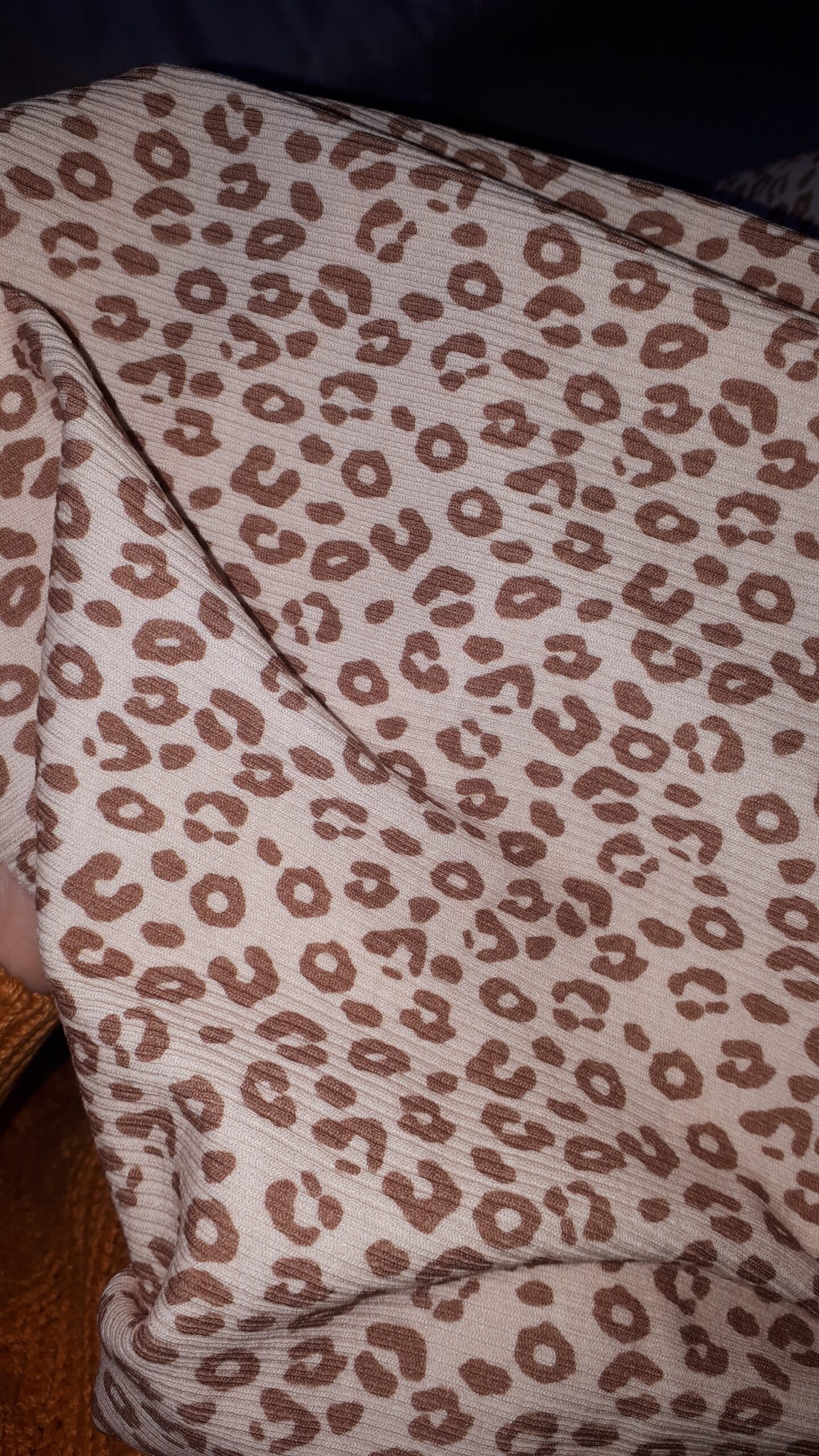 Dzianina prążek panterka