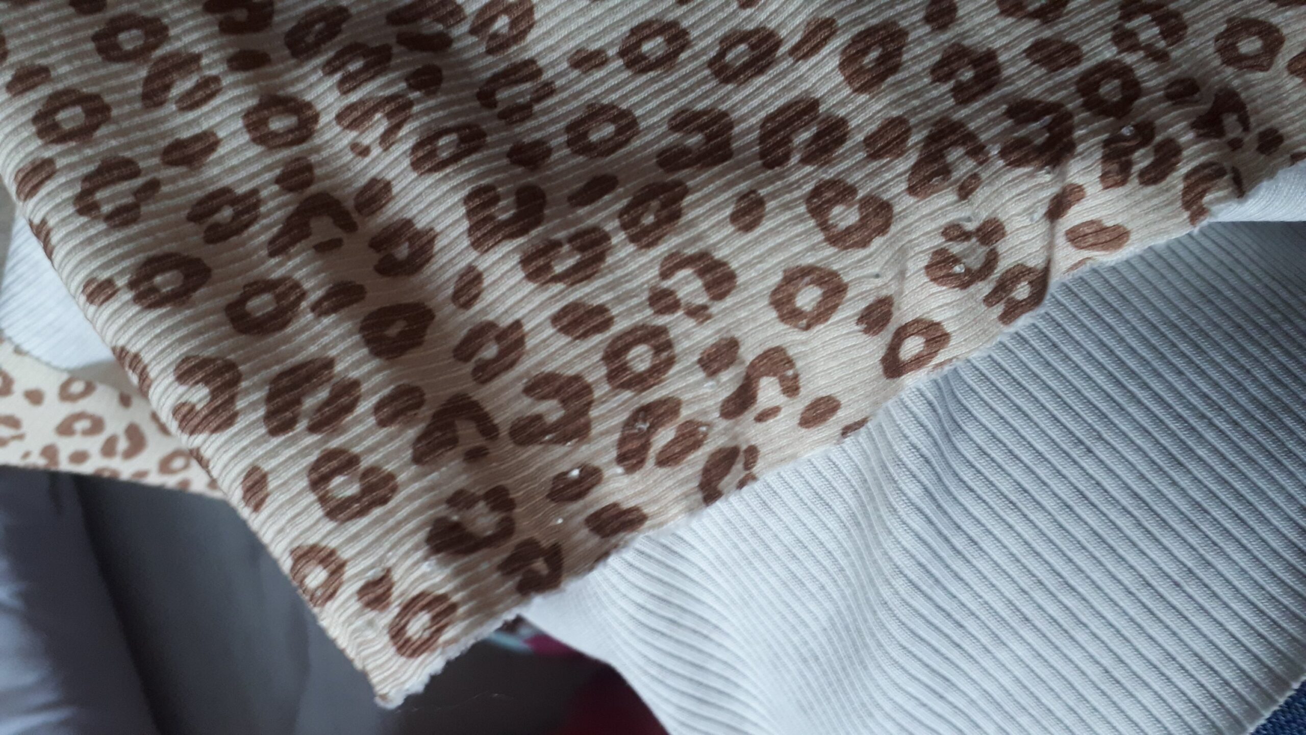 Dzianina prążek panterka - obrazek 2