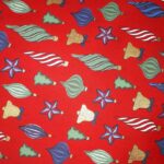 Popelina czerwone bombki