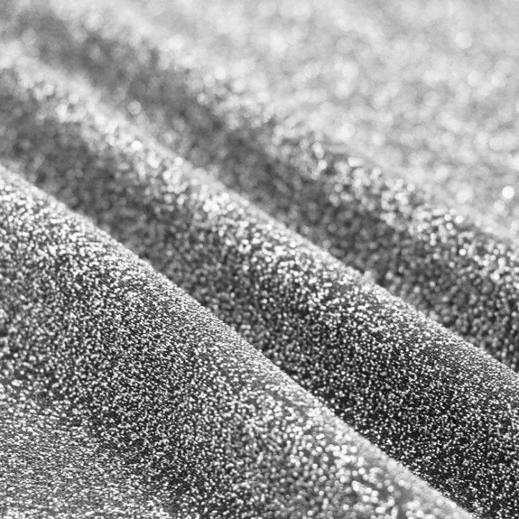 Jersey glitter błyszczący brokat szary