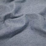 Len z bawełną kolor jeans