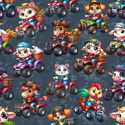 Dresówka zwierzeta krowy traktory owce koty kury