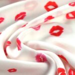 wiskoza usta całusy buziaki tkanina wiskozowa