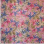 Organza drukowana róż