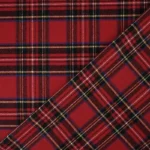 Tkanina z wełną szkocka krata