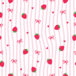 Jersey bawełniany 220g truskawki