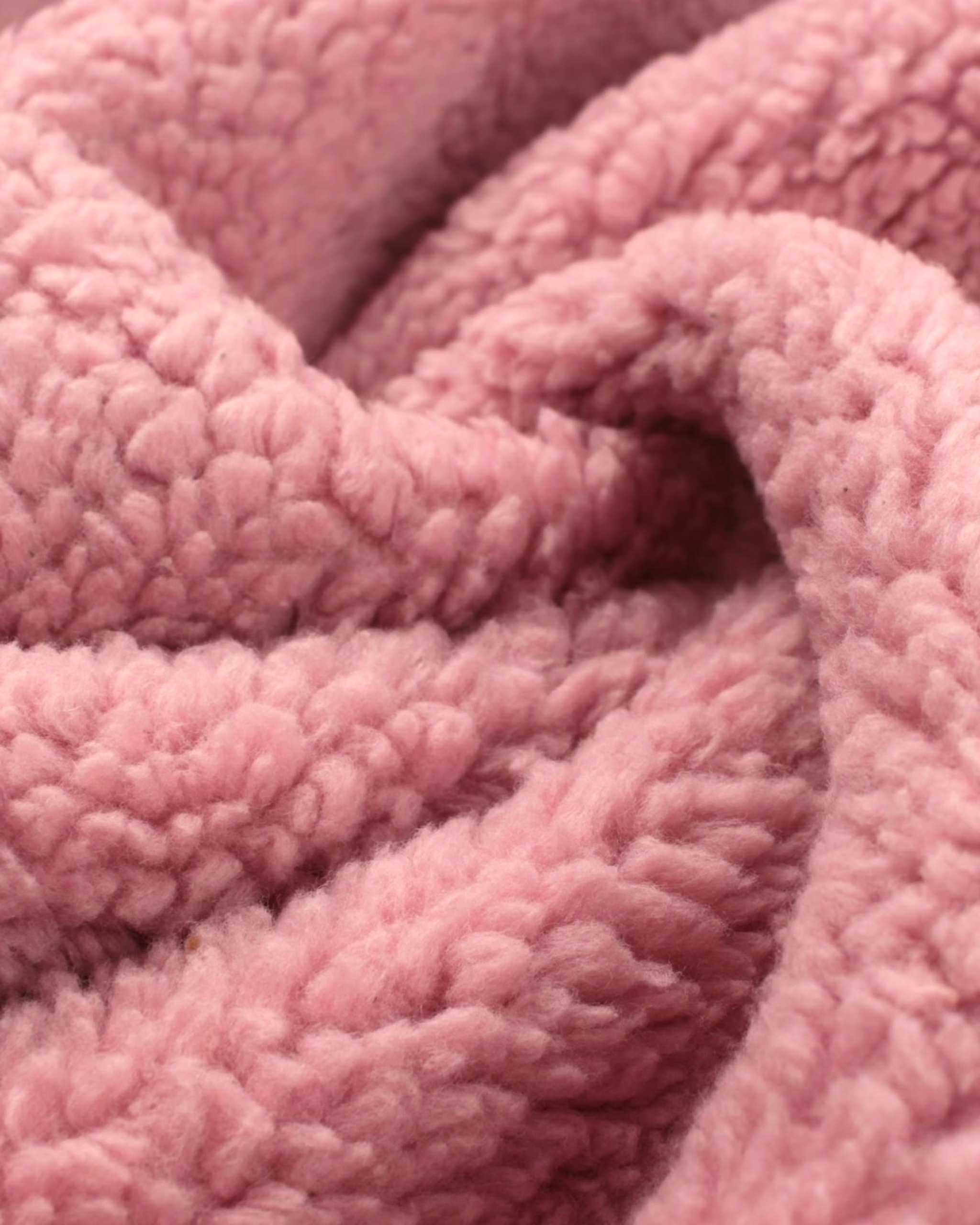 Dzianina baranek polar bawełniany różowy